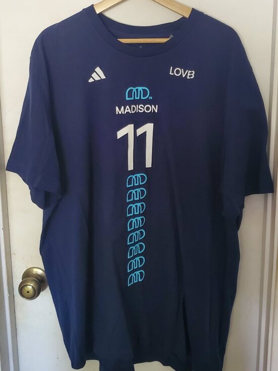 adidas Other - Adidas Lovb Madison Annie Drews Shumacher #11 Navy T-Shirt Men's Size 2X